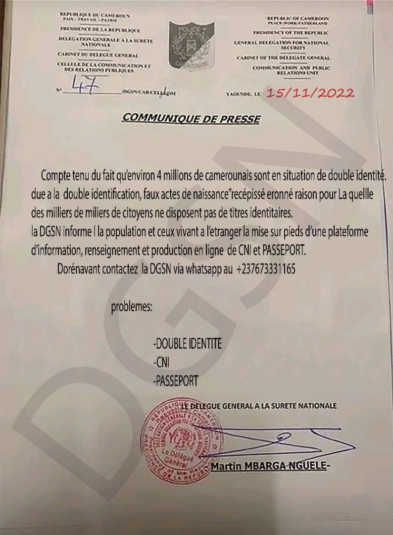 PRESS RELEASE